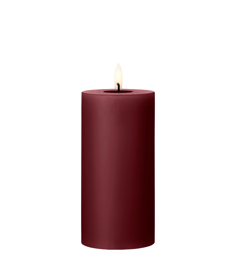 Ester&Erik, LED pilar candle - Deep Wine 15cm