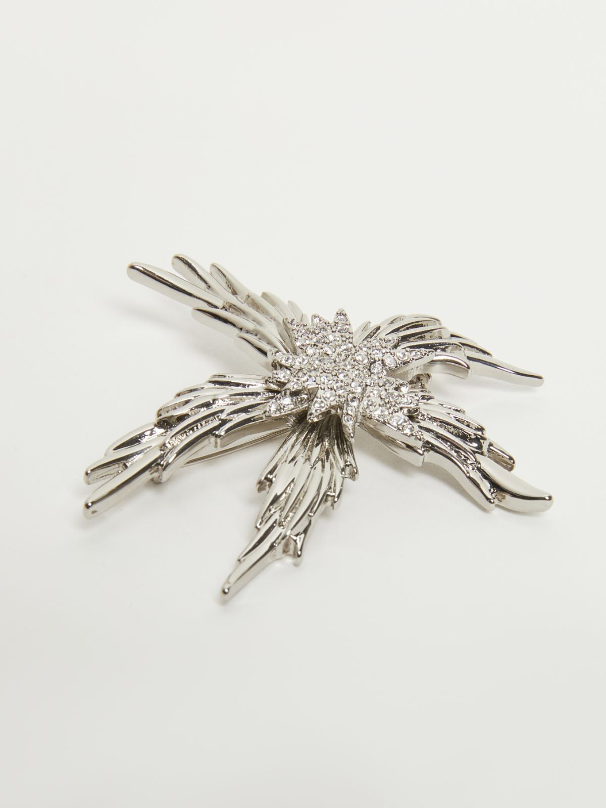 Weekend Max Mara, Addi Rhinestone Brooch Silver