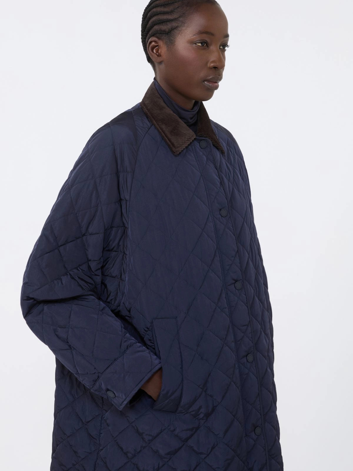 Weekend Max Mara, Pepato Quilted Jacket - Dark Brown