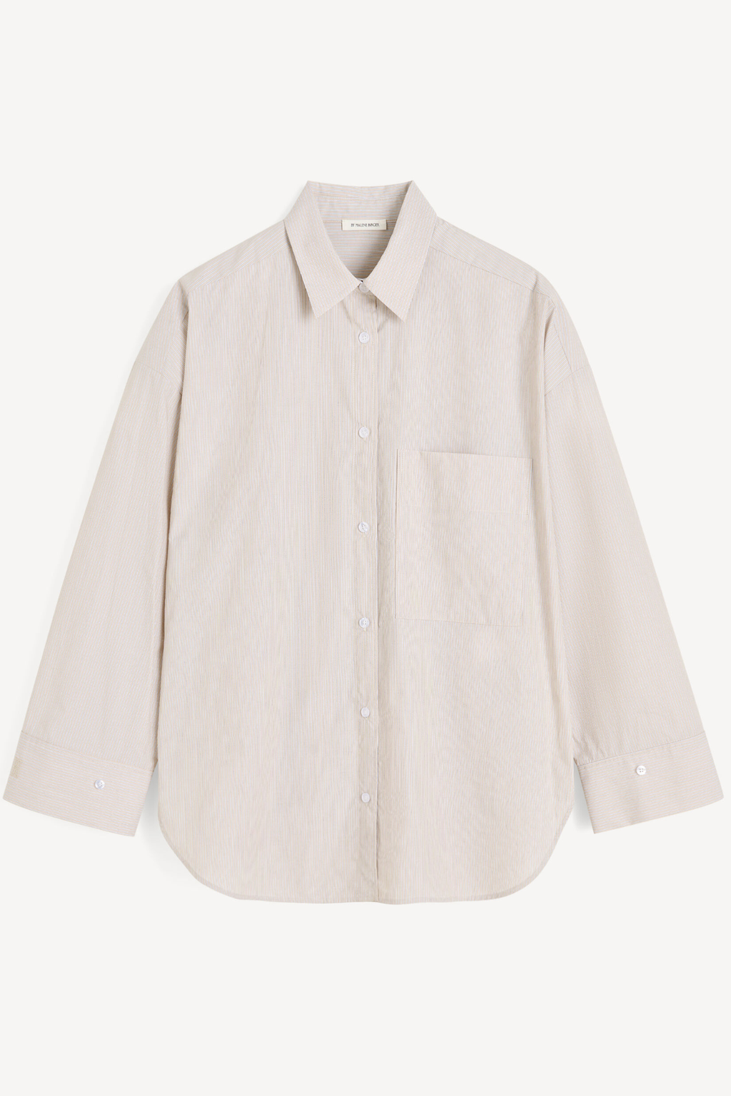 BY MALENE BIRGER DERRIS SHIRT OLD BEIGE THIN STRIPE