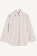 BY MALENE BIRGER DERRIS SHIRT OLD BEIGE THIN STRIPE