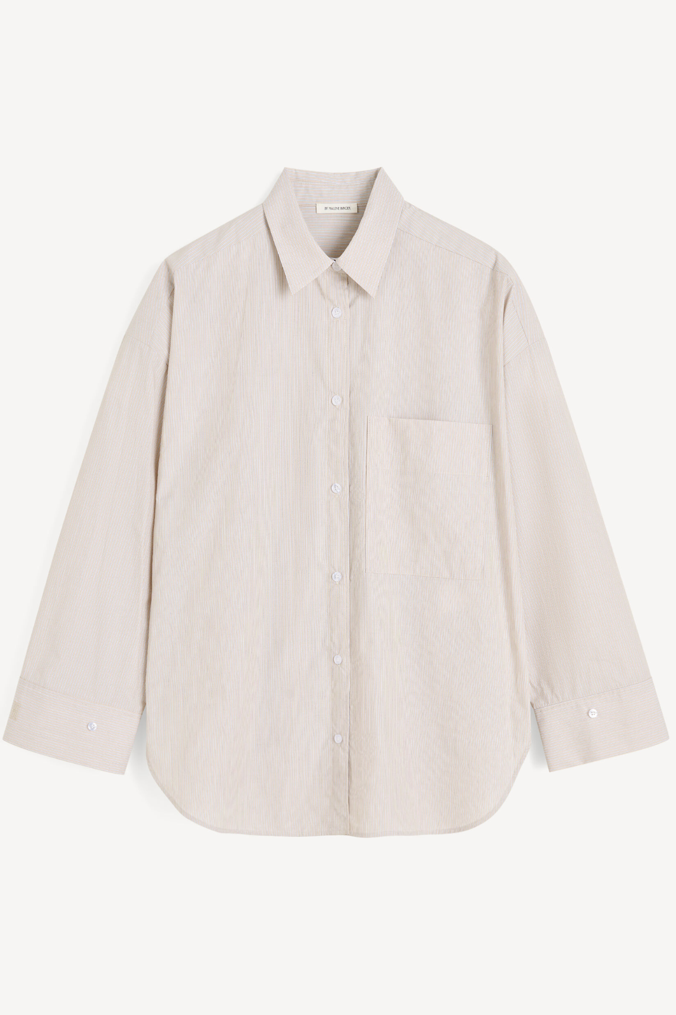 BY MALENE BIRGER DERRIS SHIRT OLD BEIGE THIN STRIPE