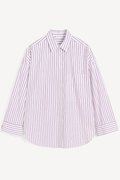 BY MALENE BIRGER DERRIS SHIRT CABERNET STRIPE