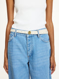 By Malene Birger, Ouma Leather Belt Soft White