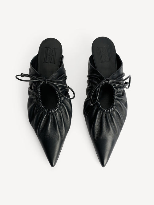 Masey leather mules