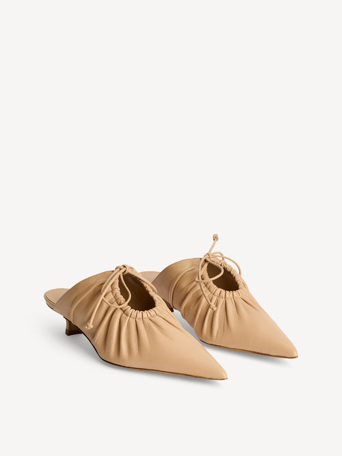 Masey leather mules
