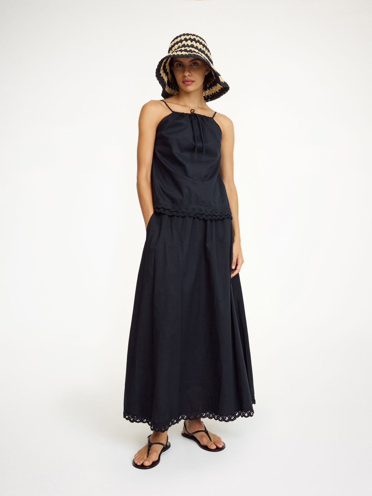 By Malene Birger, Pheobes Organic Cotton Skirt Black