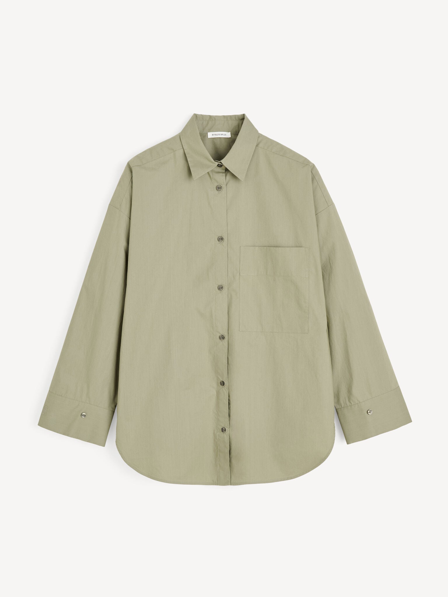 By Malene Birger, Derris Organic Cotton Shirt  Deep Lichen Green