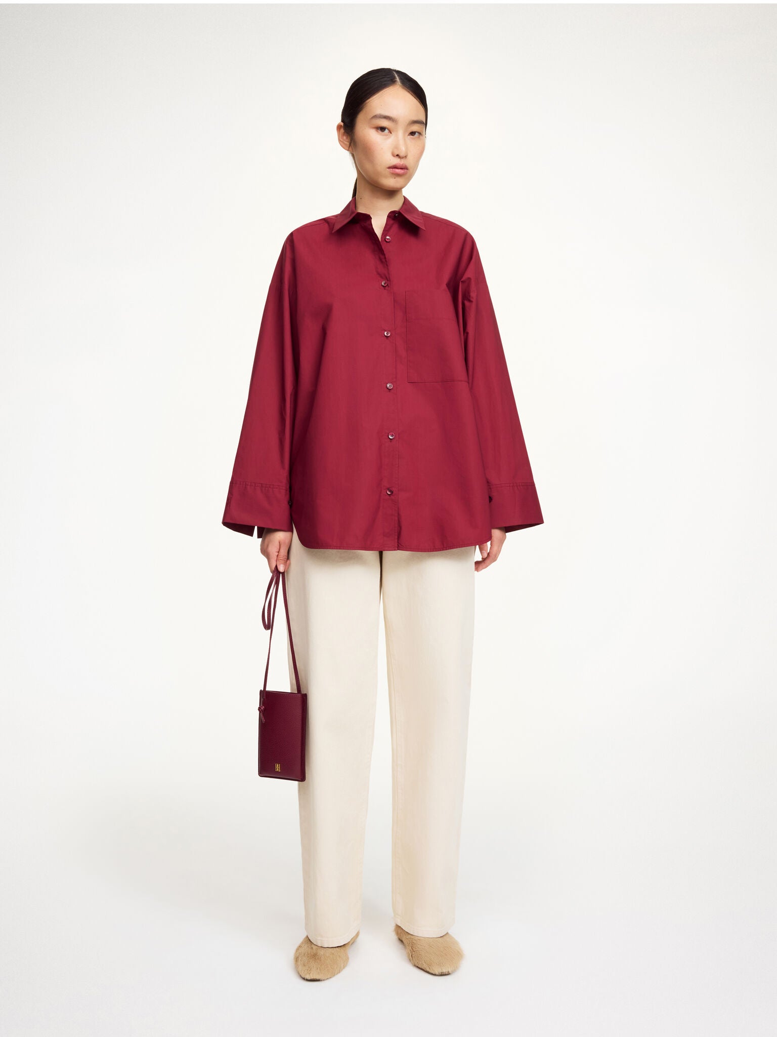 By Malene Birger, Derris oversized blouse, Cabernet