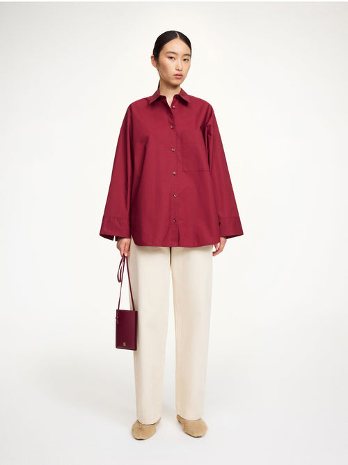 By Malene Birger, Derris oversized blouse, Cabernet