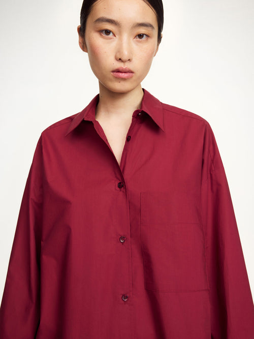 By Malene Birger, Derris oversized blouse, Cabernet
