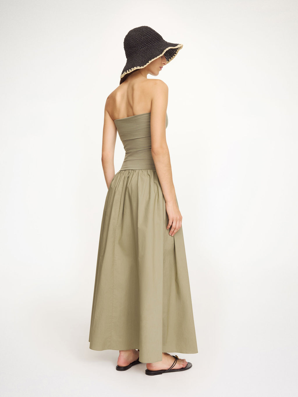 By Malene Birger, Marc Organic Cotton Maxi Dress Deep lichen green