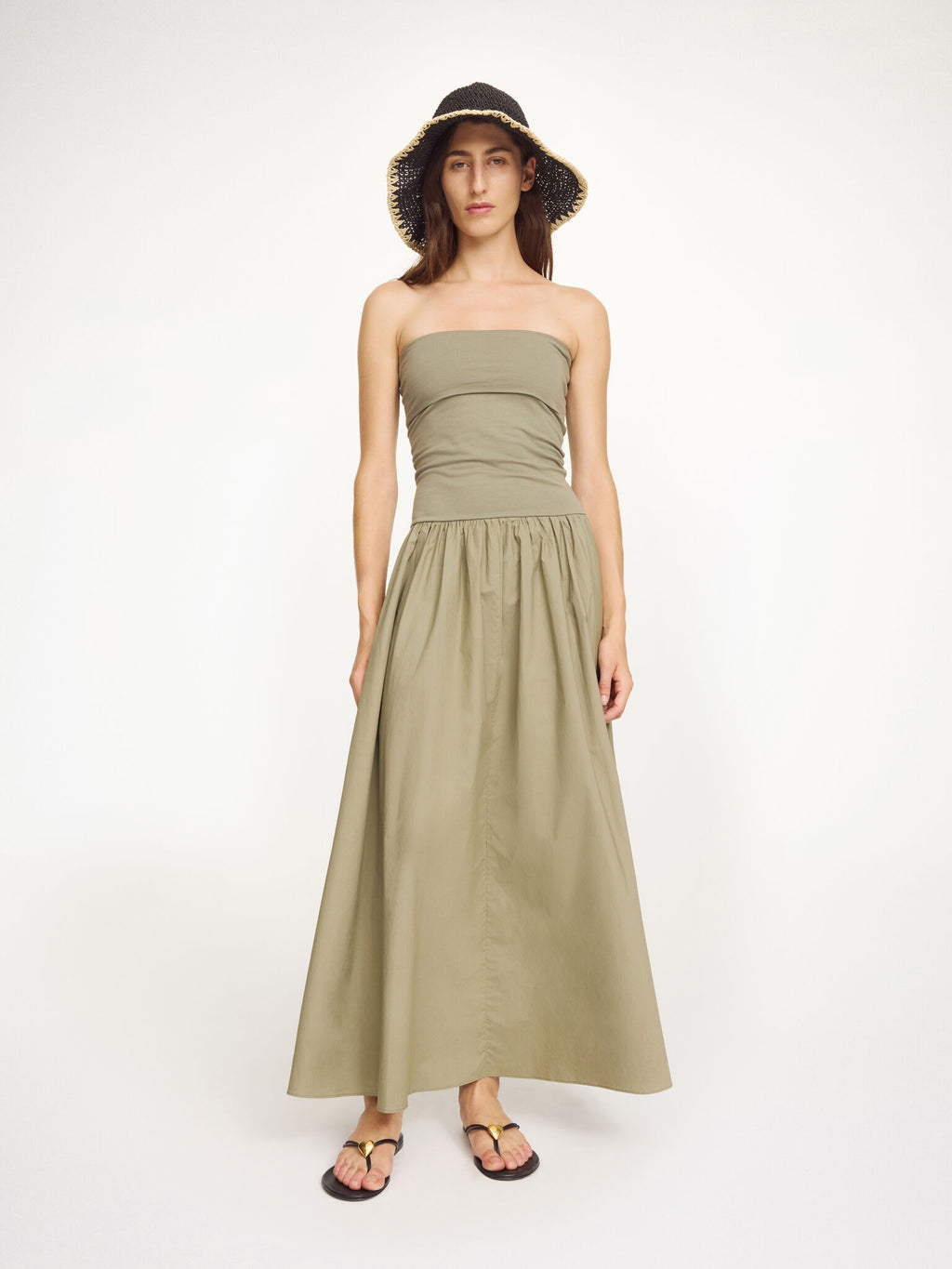 By Malene Birger, Marc Organic Cotton Maxi Dress Deep lichen green