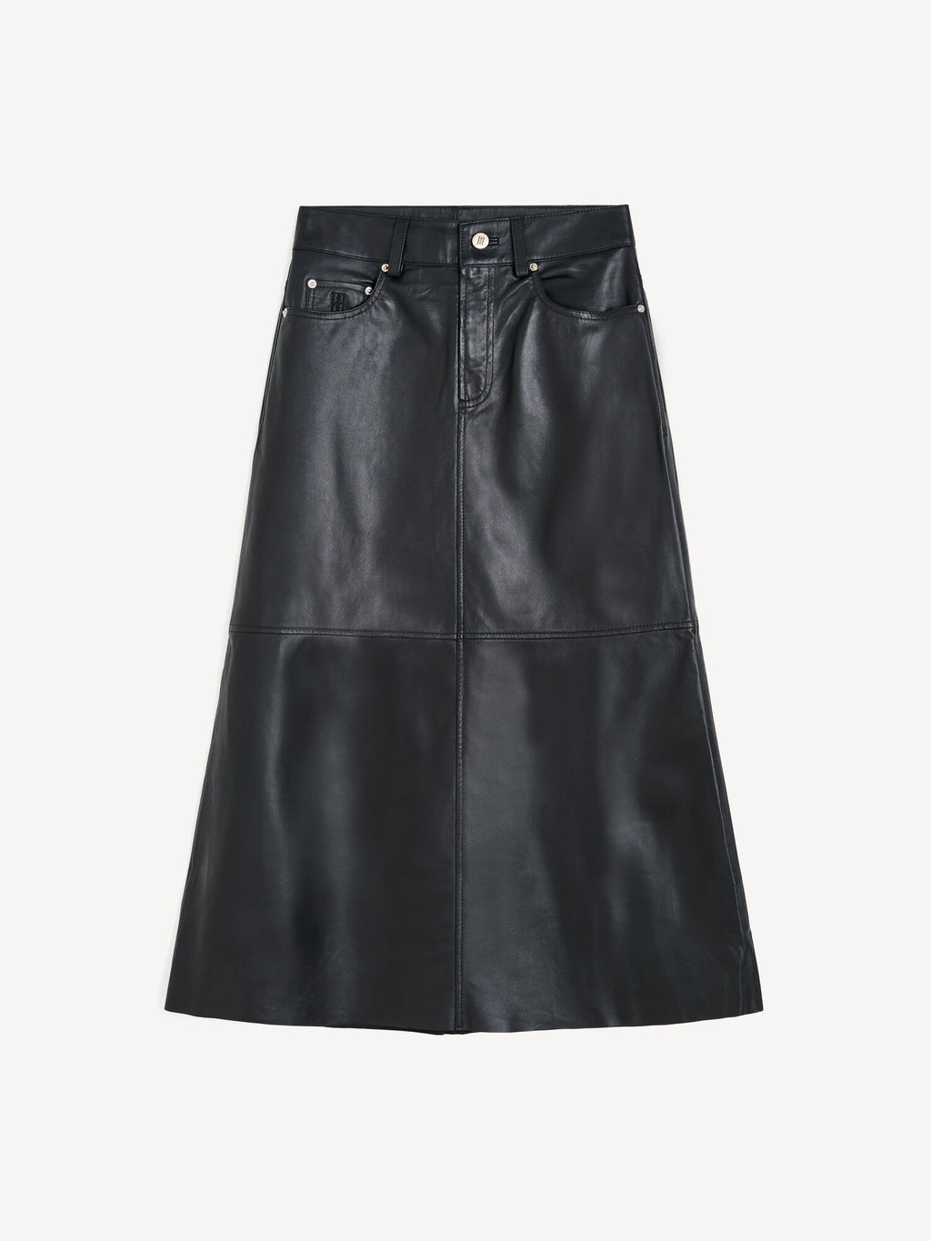 Solene leather skirt