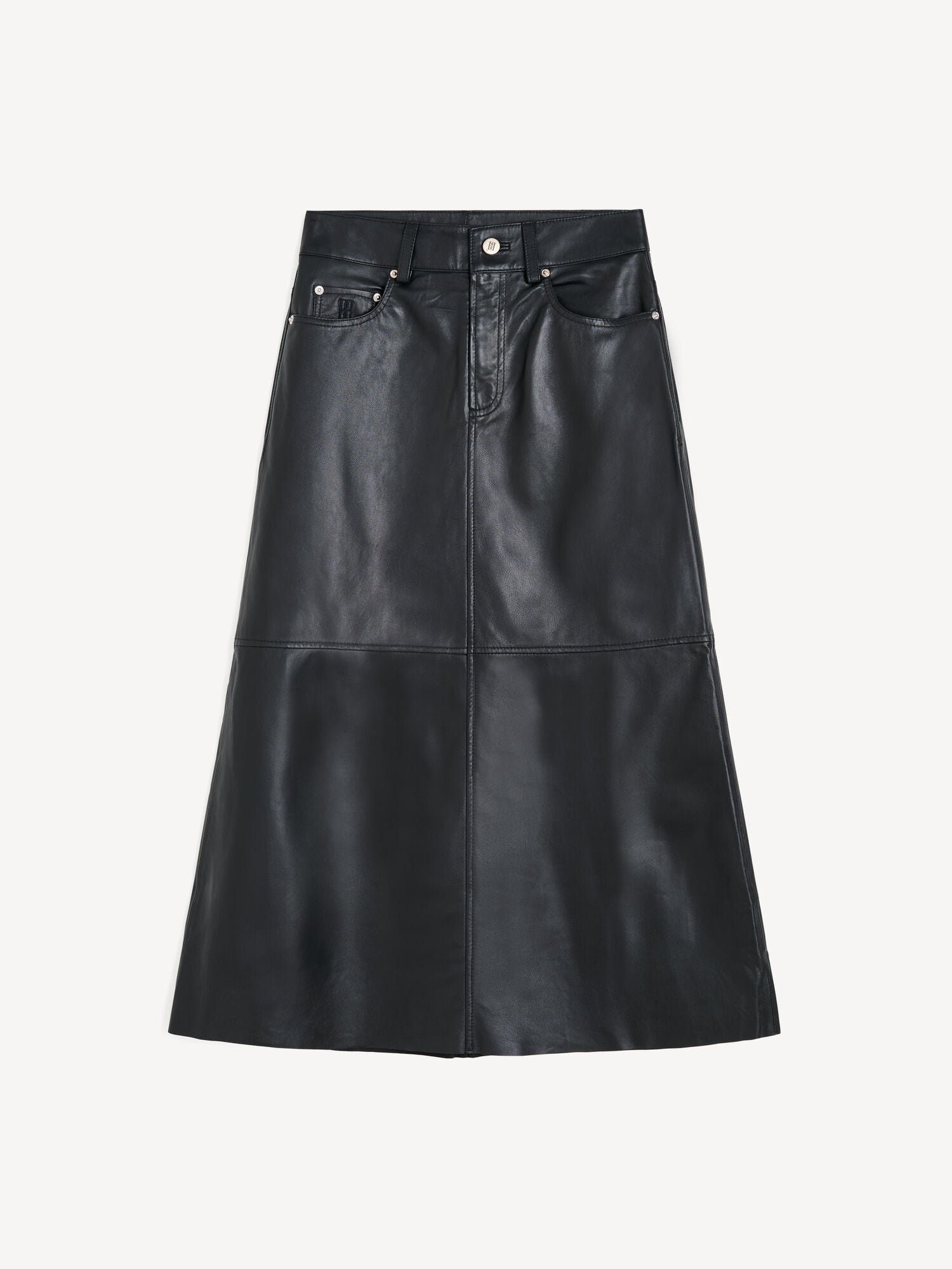 Solene leather skirt