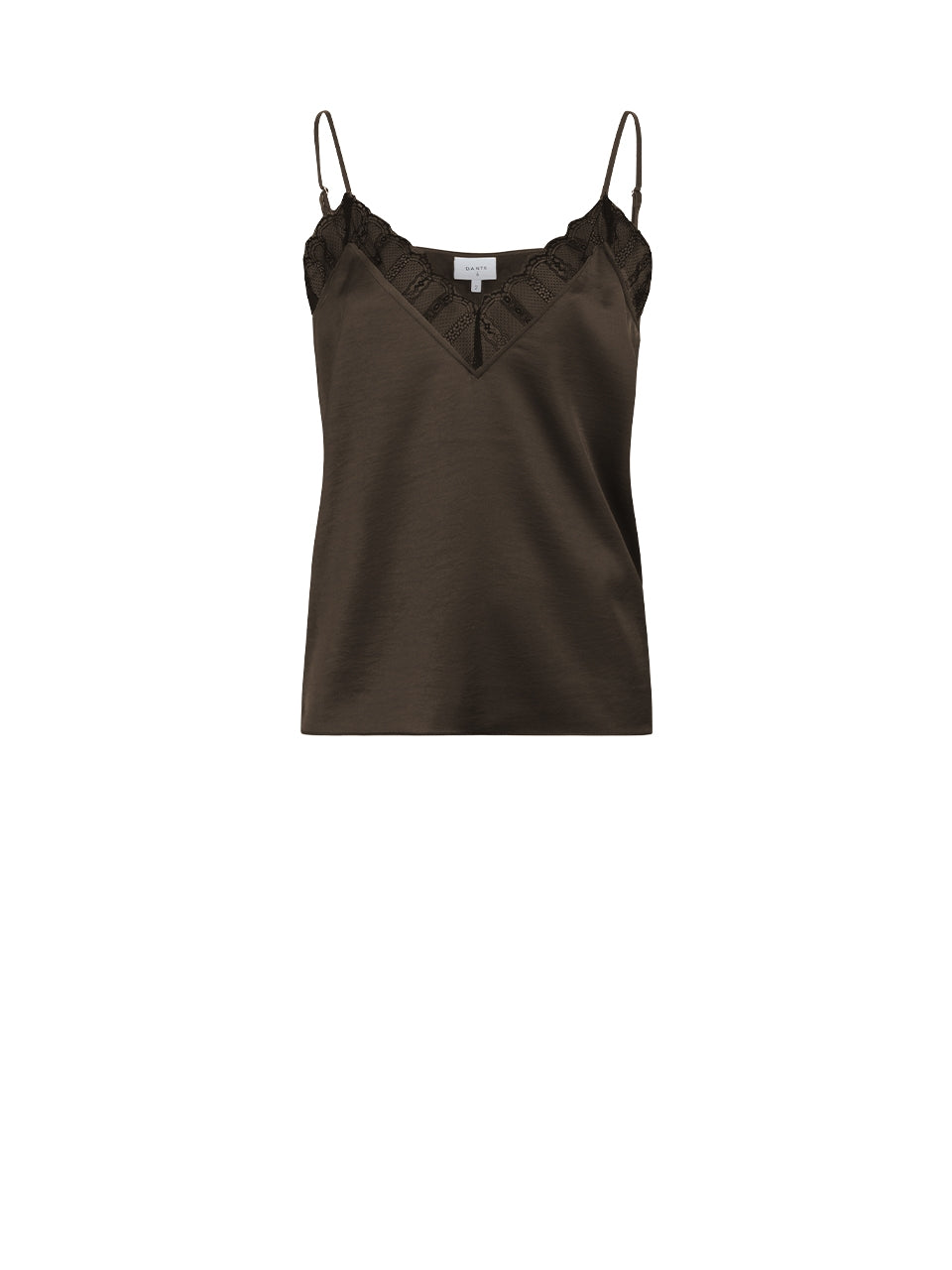 Satin top with lace