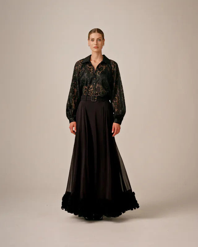 ByTiMo, Devoré Blouse Black