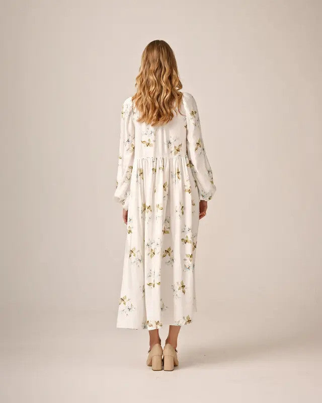 byTiMo, Viscose Relaxed Dress Tea Garden