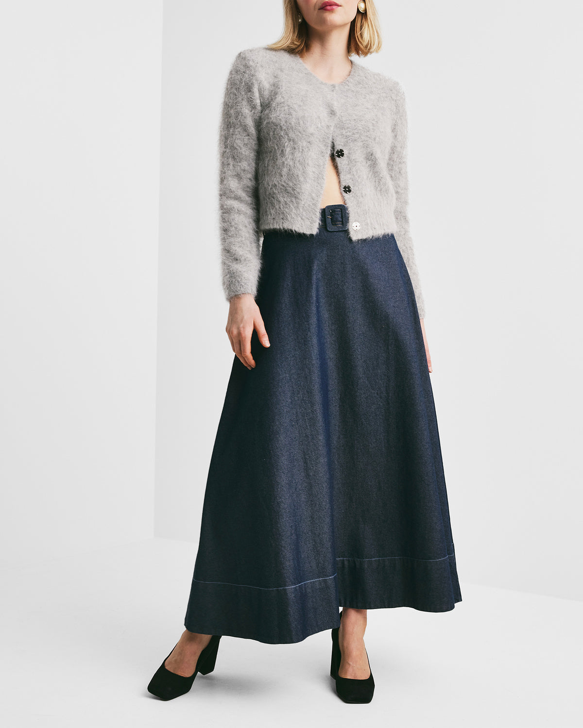 Denim Maxi Skirt