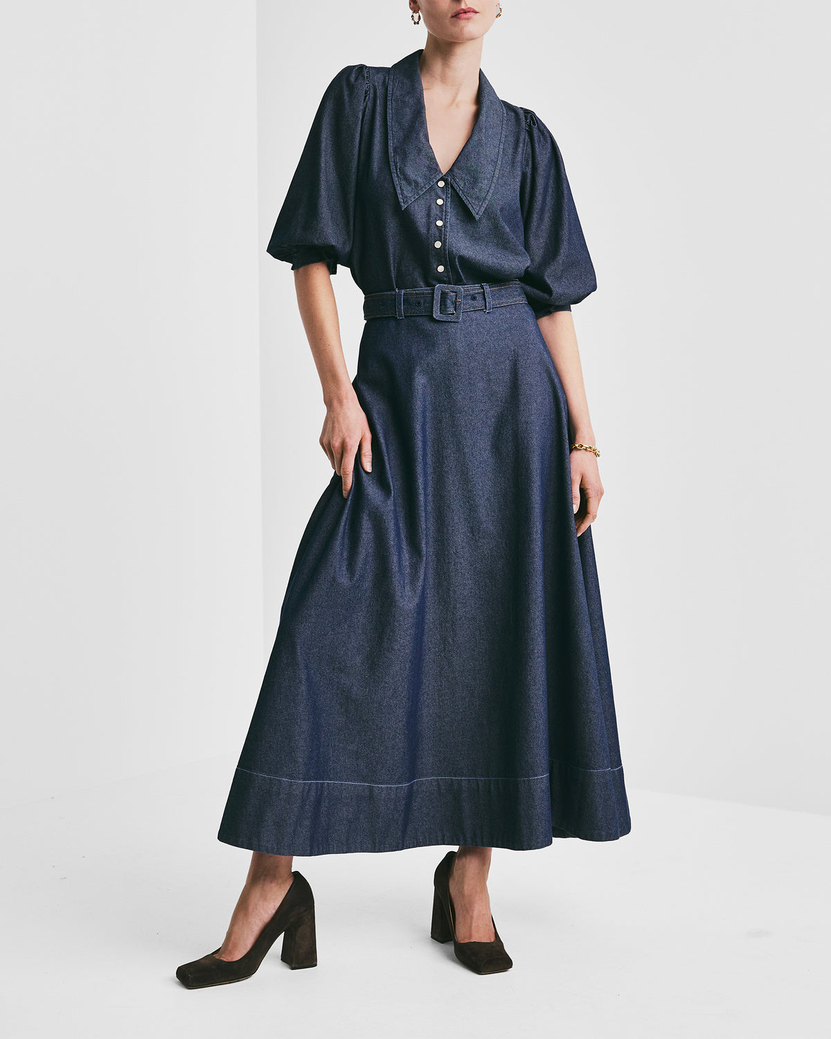 Denim Maxi Skirt