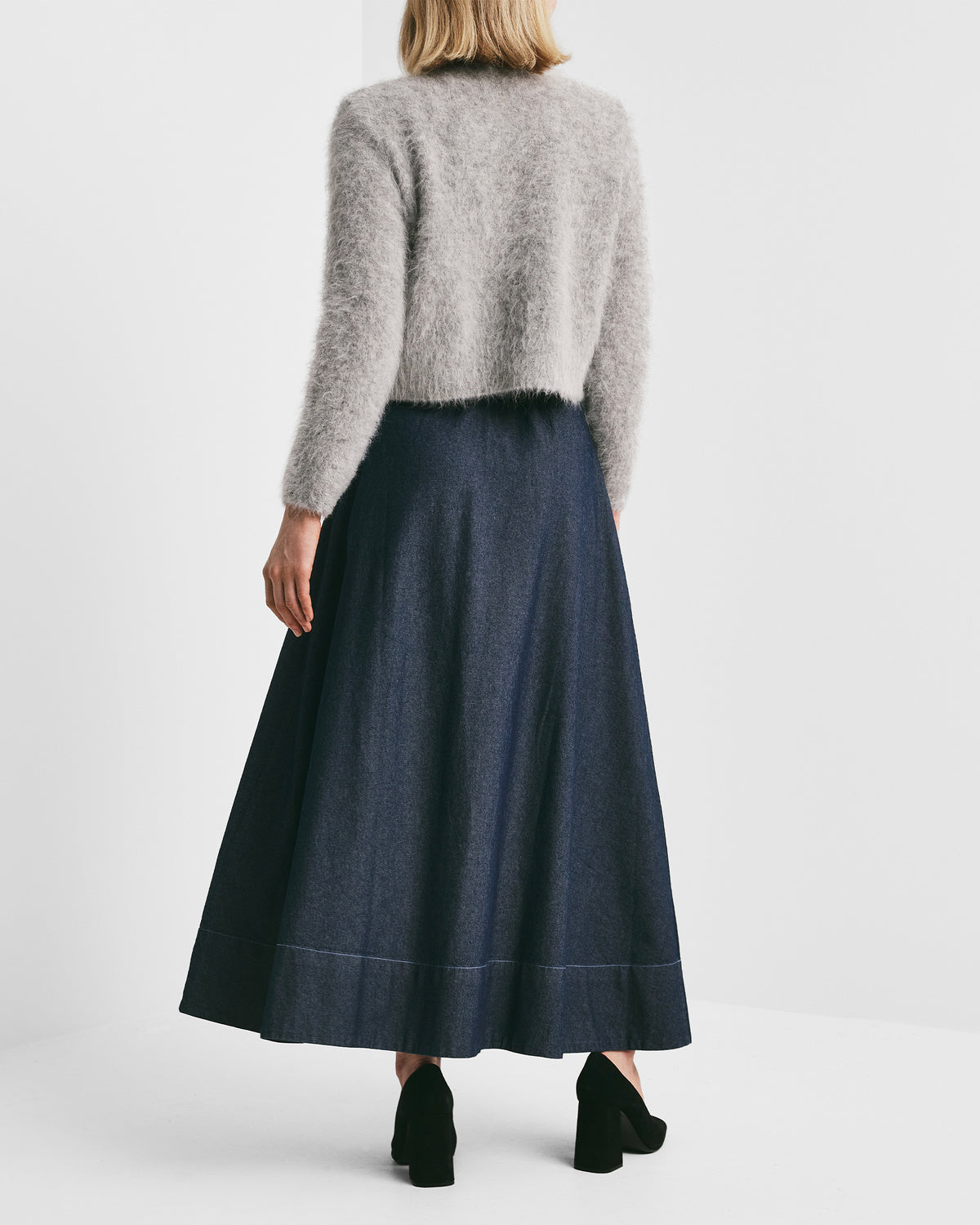 Denim Maxi Skirt