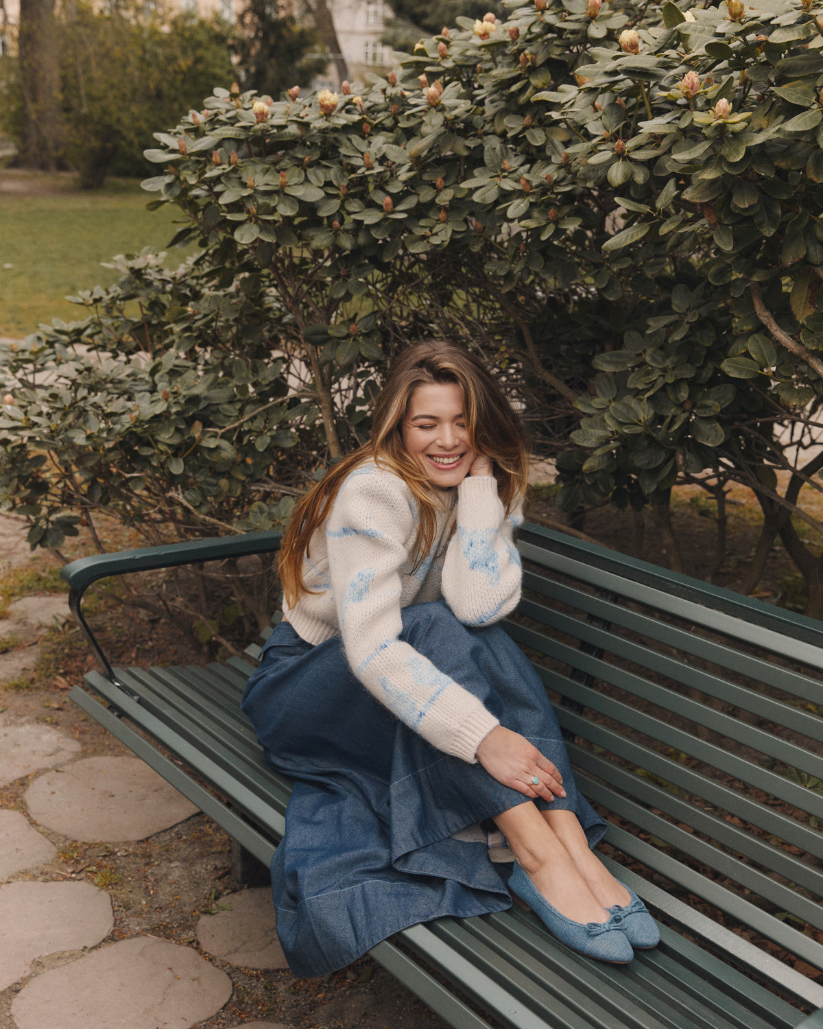 Denim Maxi Skirt