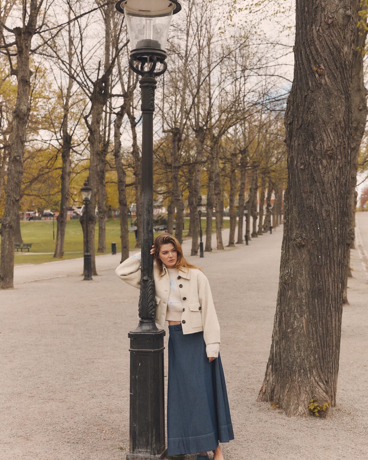 Denim Maxi Skirt