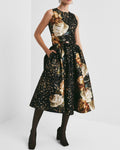 Taffeta Midi Dress