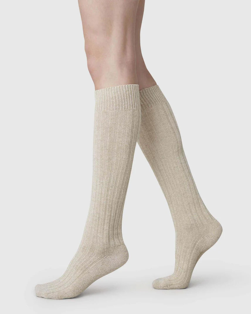 Swedish Stockings, Bodil Chinky Knee-Highs Oat