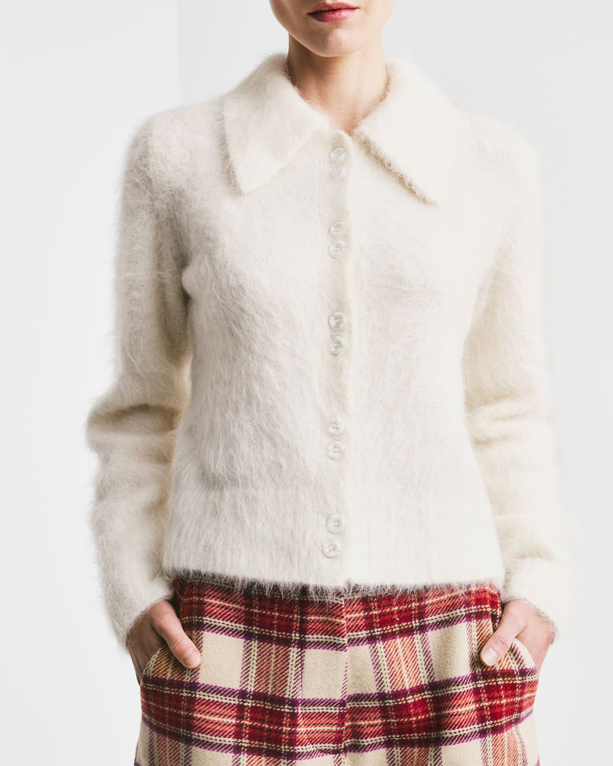 Hairy Knit Polo