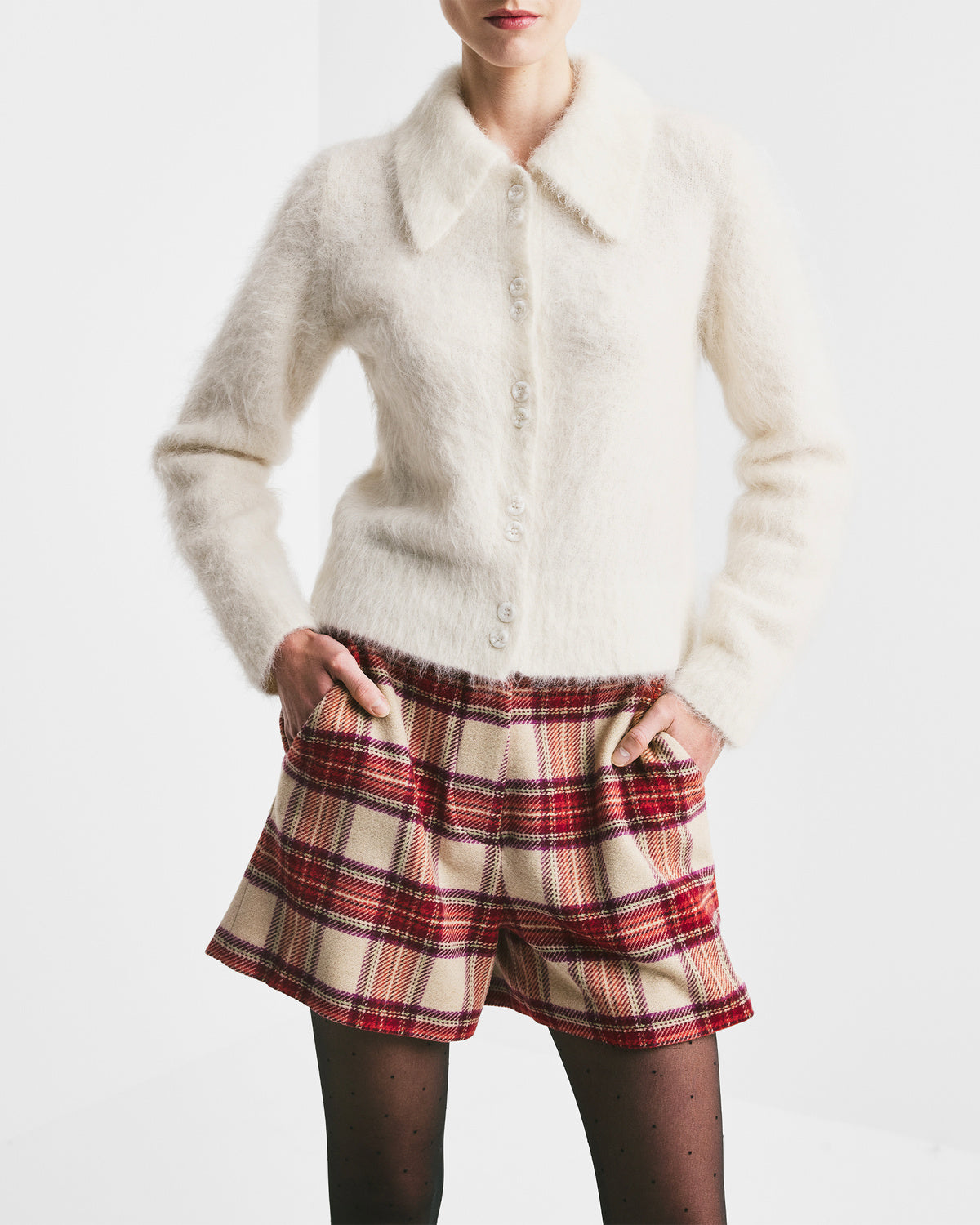 Hairy Knit Polo