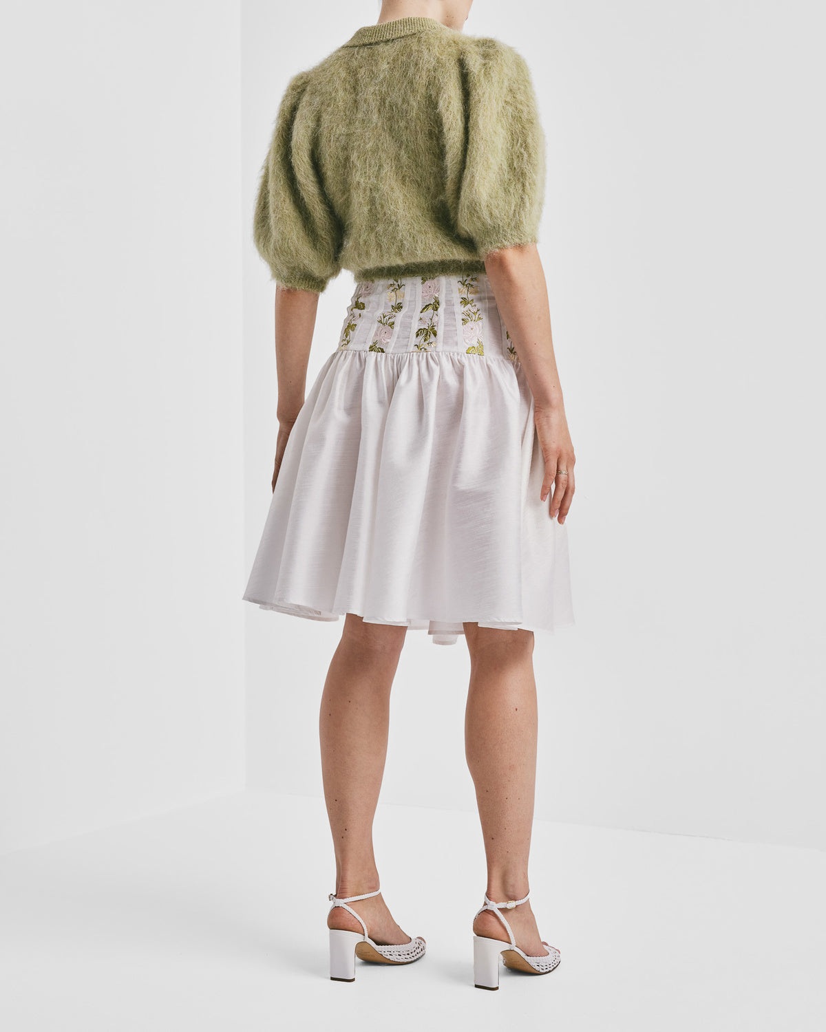 Hairy Knit Puffed Jacket