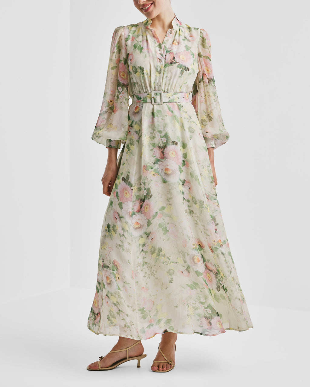 Organza Belt Dress