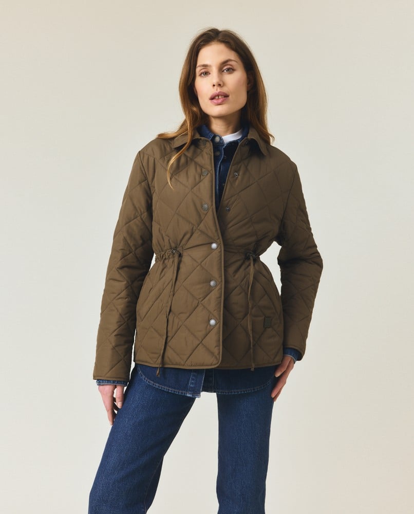 Classic quilted jacket, green
