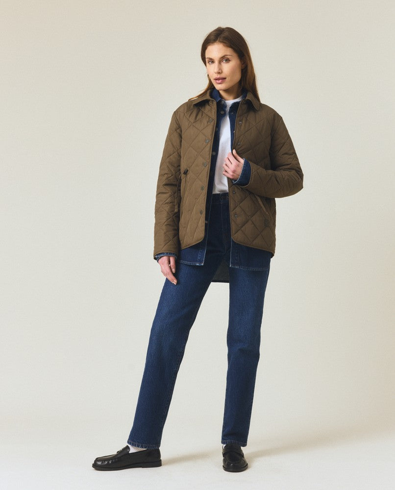 Classic quilted jacket, green