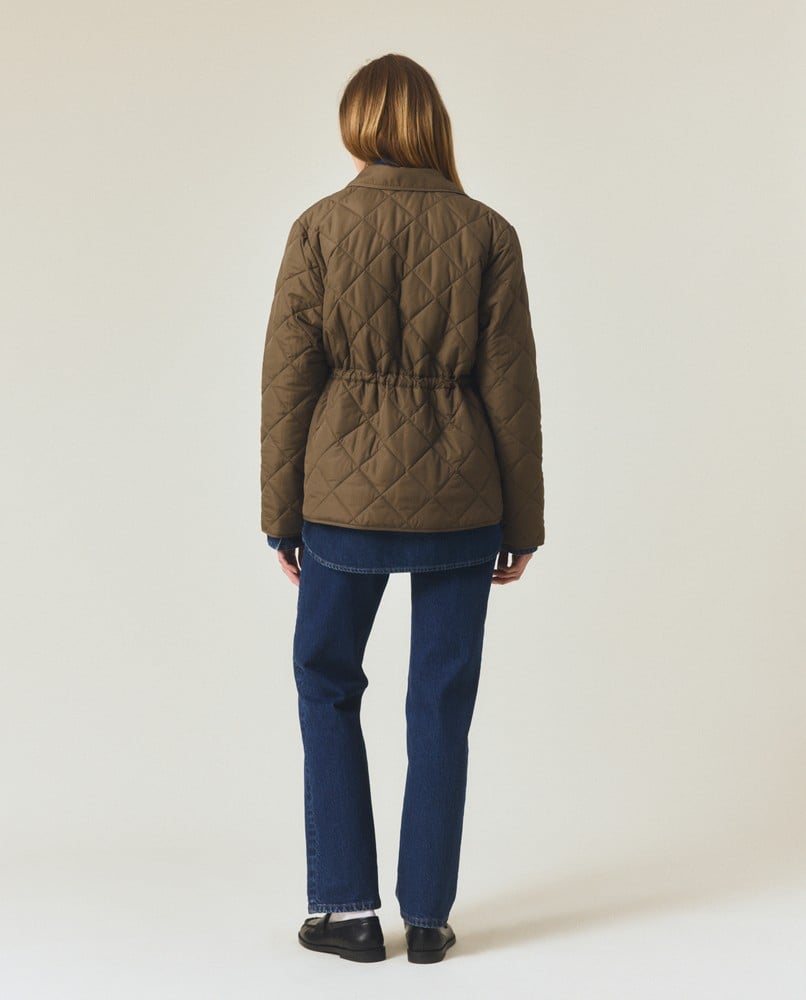 Classic quilted jacket, green