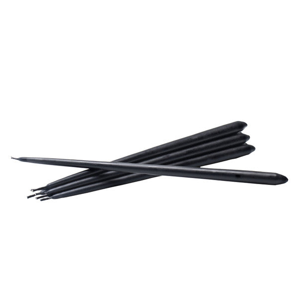 Stoff Nagel, Taper Candle Ester & Erik, Black (6kpl)