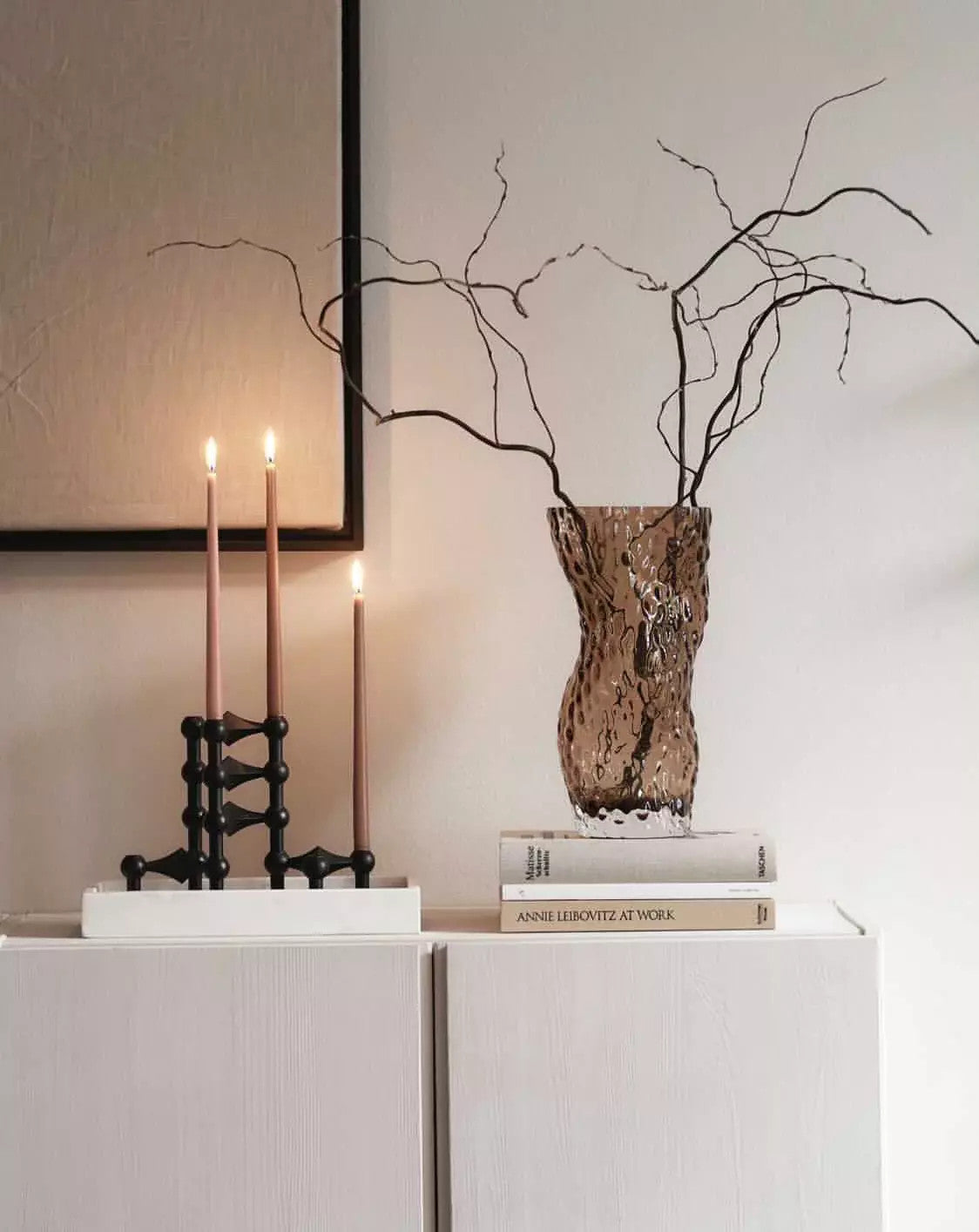 Stoff Nagel, Taper Candle by Ester & Erik, Powder Rose (6kpl)