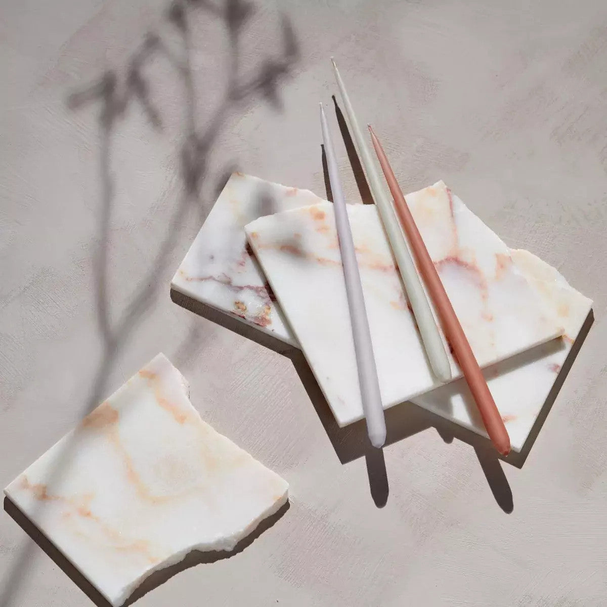 Stoff Nagel, Taper Candle by Ester & Erik, Powder Rose (6kpl)