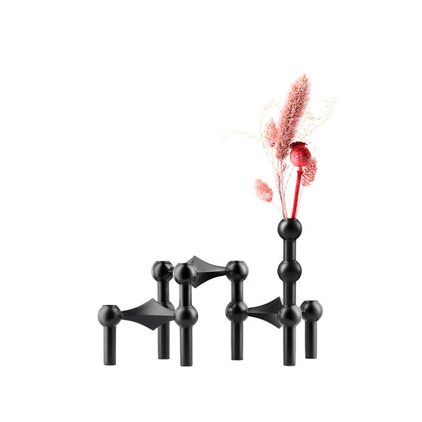 STOFF NAGEL VASE, BLACK