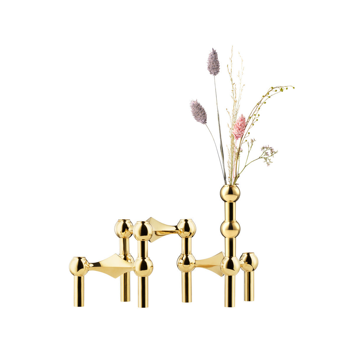 STOFF NAGEL VASE, BRASS