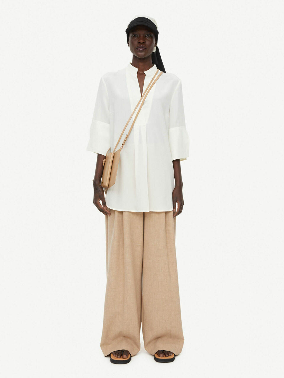 By Malene Birger Flayia Silk Blouse, Whisper White