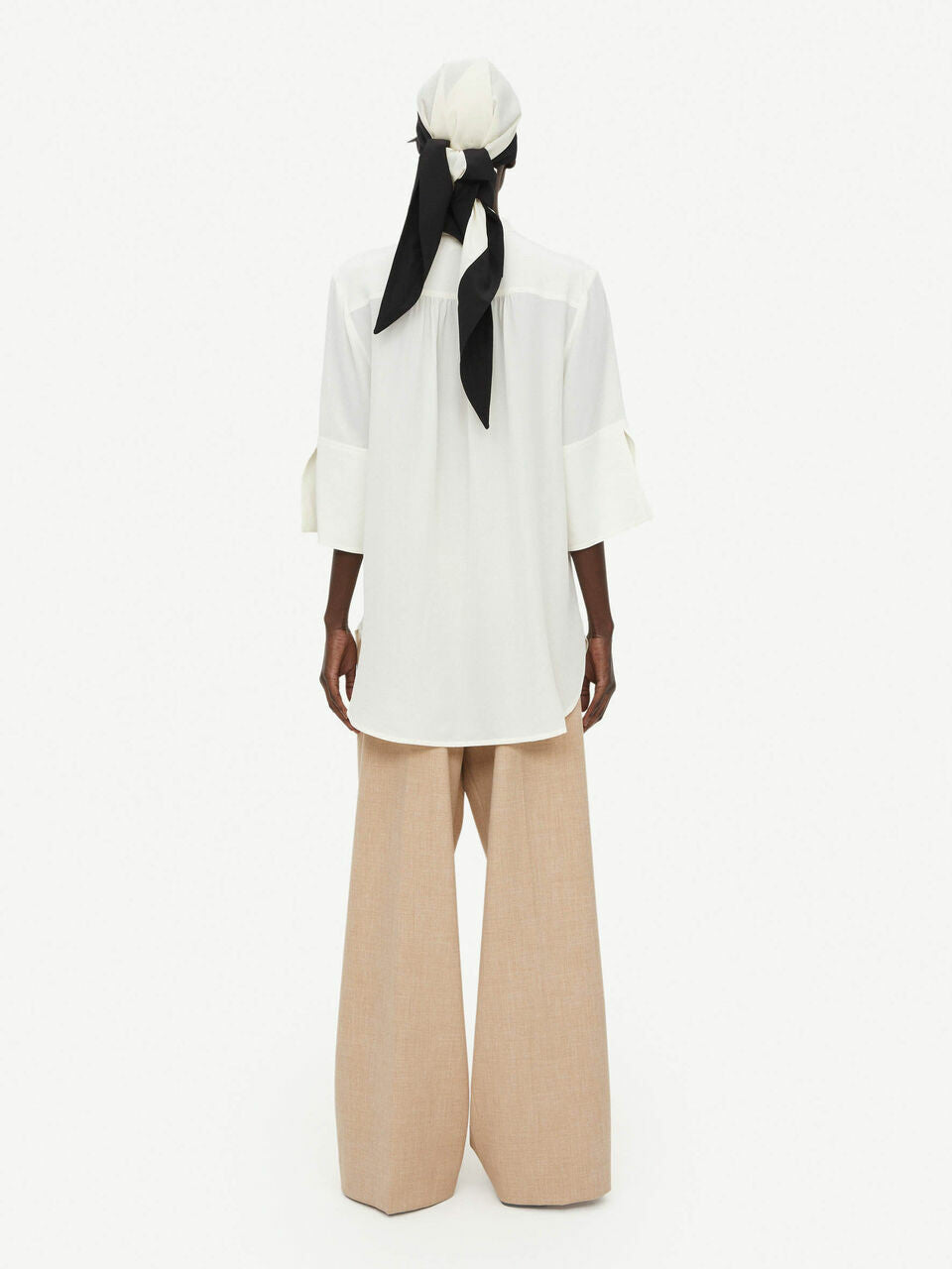 By Malene Birger Flayia Silk Blouse, Whisper White