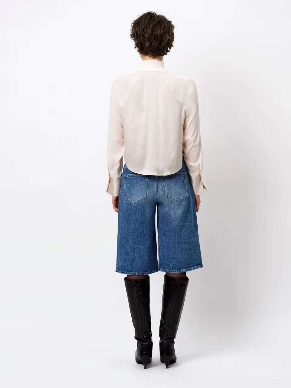Silk mix top