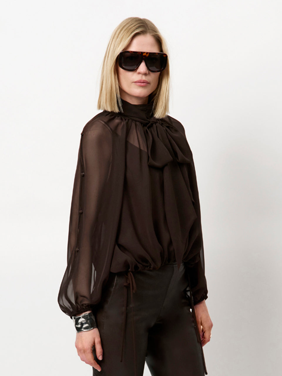 Boho chiffon blouse