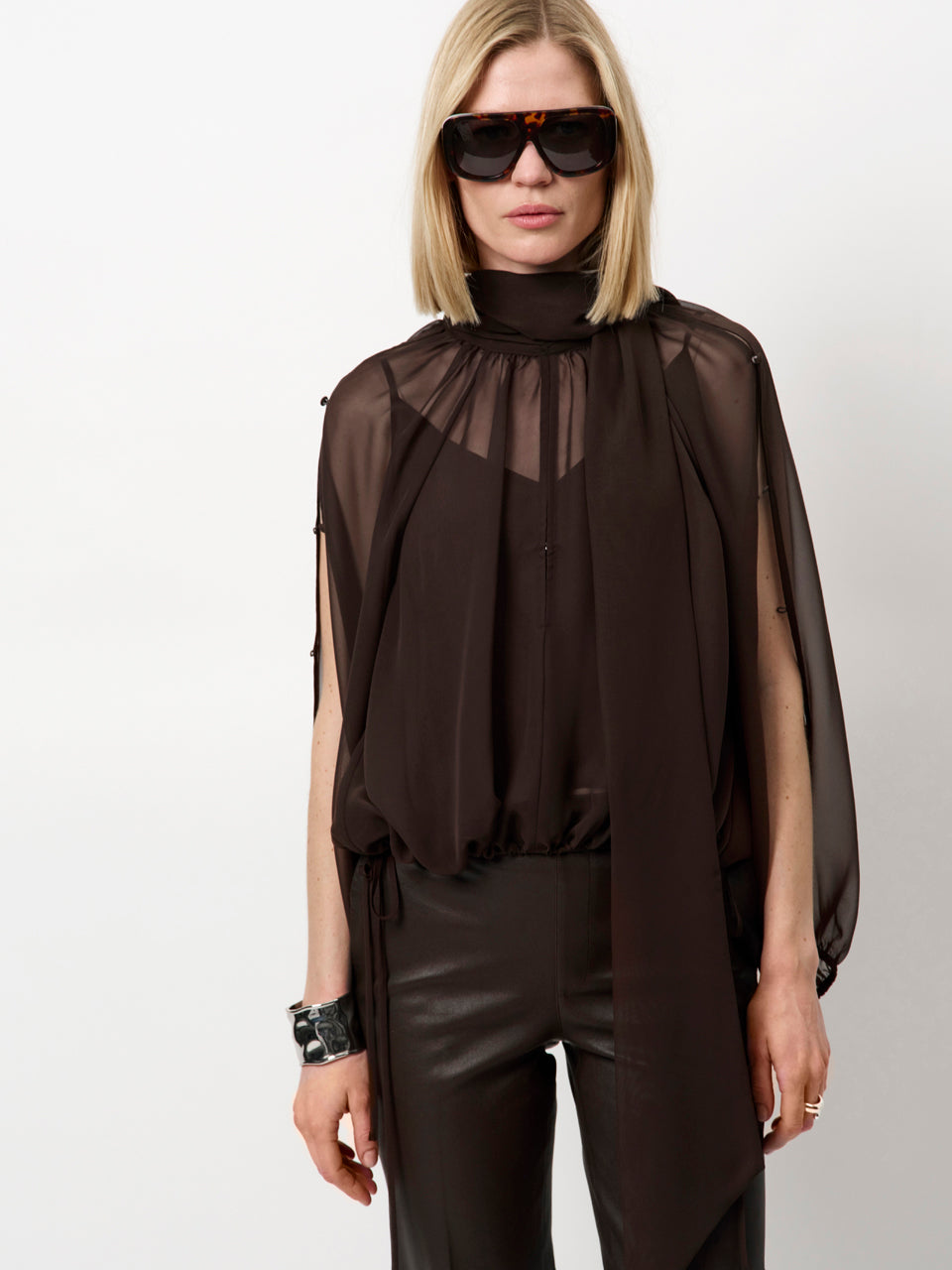 Boho chiffon blouse