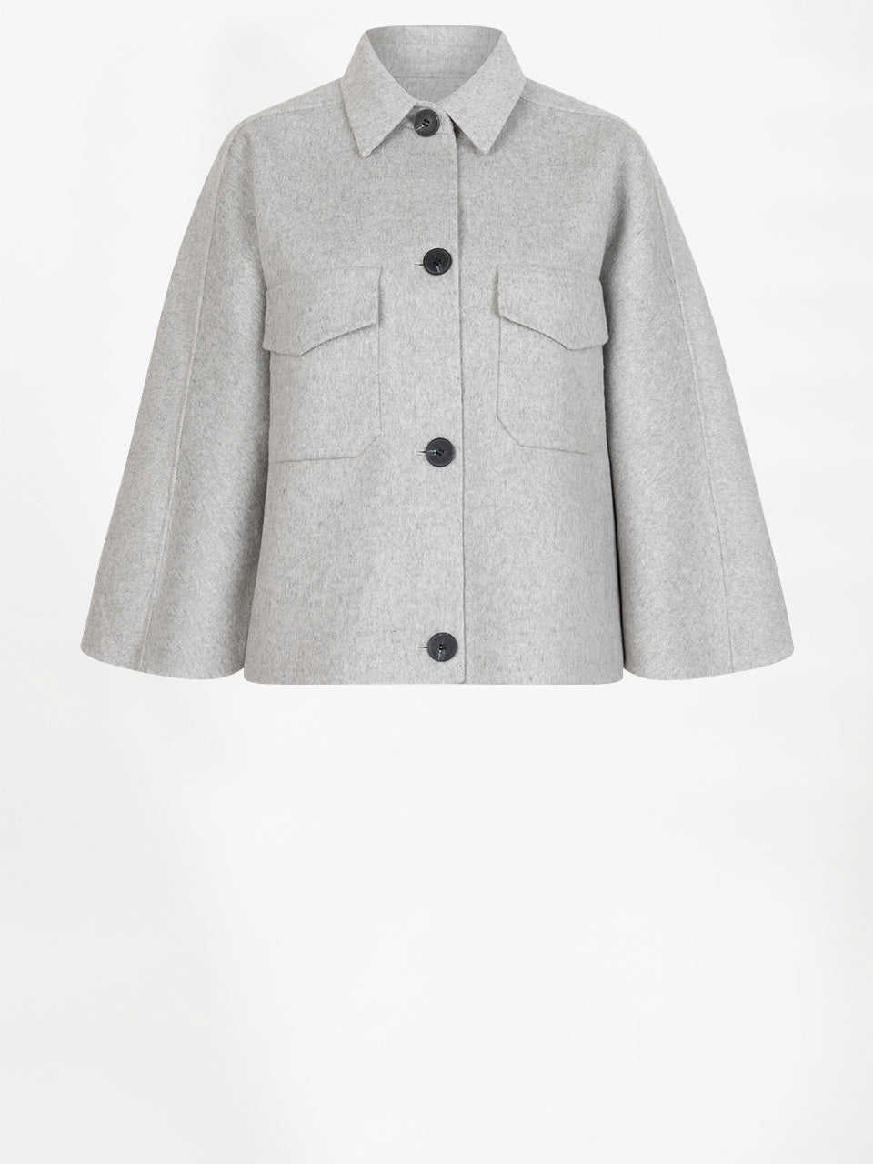 Wool cape jacket