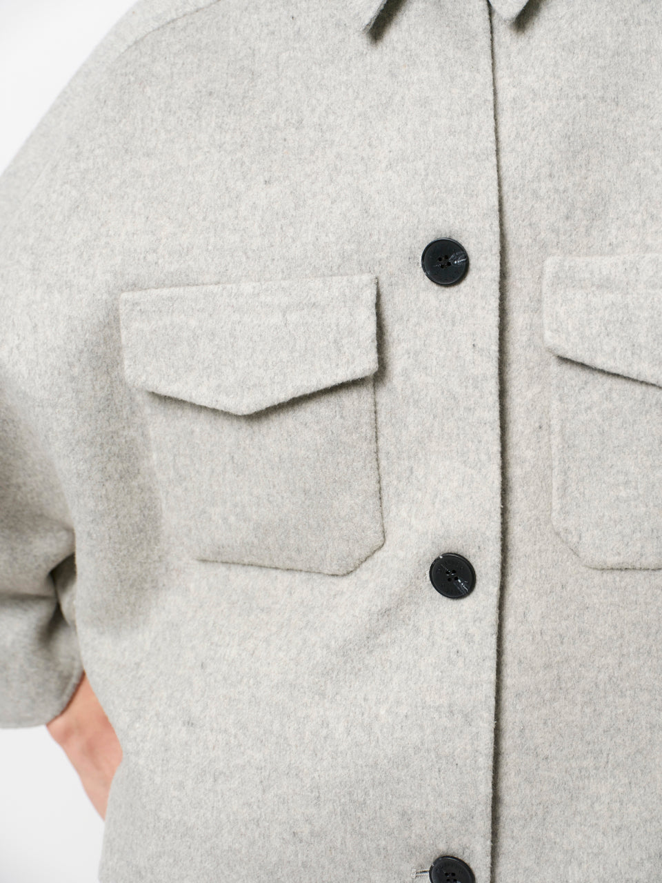 Wool cape jacket