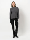 Stretch leather pants