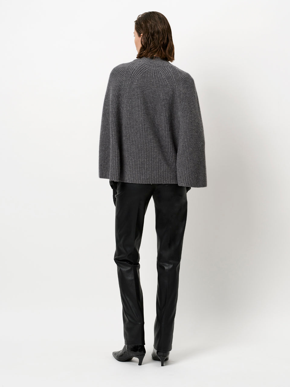 Stretch leather pants